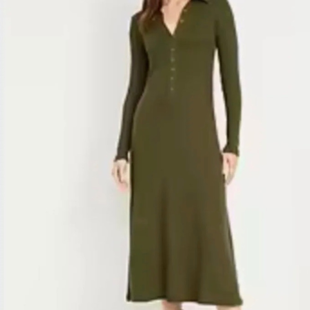 Old navy olive Henley dress xl